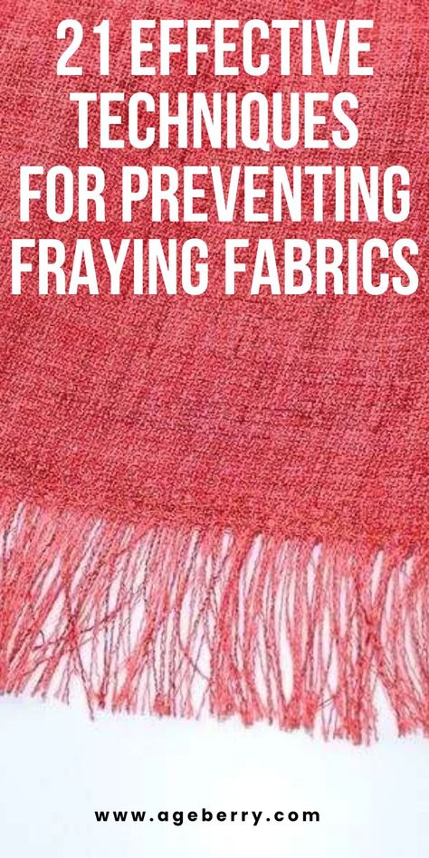 Discover 21 effective techniques for preventing fraying fabrics on your sewing projects. In this sewing techniques, you will learn how to properly finish your seams, use seam sealants, and choose the right stitching techniques to ensure your fabric stays intact for years to come. From zigzag stitching to pinking shears, this comprehensive guide will help you tackle fraying fabrics like a pro. Say goodbye to unsightly frayed edges and hello to professional-quality finished projects. Fabric Edge Finishing, Frayed Fabric Edges, Pink Quilts Ideas, Sewing For Dummies, Fraying Fabric, Sewing Bias Tape, Sewing Darts, Sewing Hems, Sewing Seams