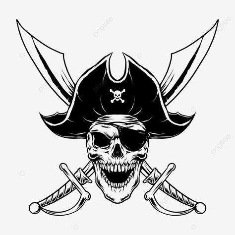 Beard Vector, Pirate Illustration, Ship Vector, Crown Tattoo Design, Pirate Flag, Face Icon, Skull Illustration, Skull Logo, Pirate Hats