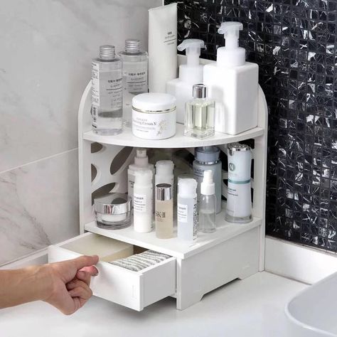 #waseehonline #trending #makeup #organizer Ideal for storing and holding items Can be placed in the corner, save more space Made of metal, durable and safe to use. We Introduce to you our 💥#waseehonline #trending #makeup #organizer Ideal for storing and holding items Can be placed in the corner, save more space Made of metal, durable and safe to use. We Introduce to you our 💥Makeup Floor Corner Organizer💥 Now Only in 2,350/rps💥 Now Only in 2,350/rps Corner Organizer, Makeup Bathroom, Wash Basin Cabinet, Storage Bathroom, Cleaning Surface, Corner Storage, Wood Shelf, Shower Caddy, Bathroom Rack