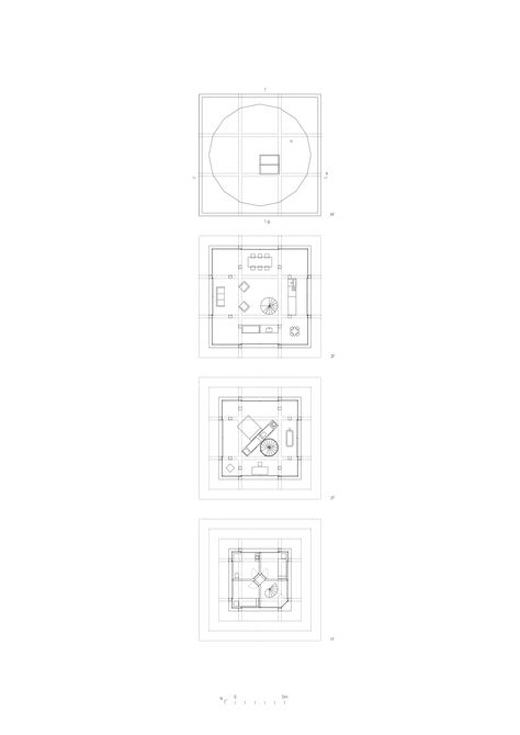 Imagen 13 de 16 de la galería de Casa Nida / Pezo von Ellrichshausen. Plantas Object Architecture, Pezo Von Ellrichshausen, Modular Housing, Architecture Plan, Technical Drawing, Family House, House Floor Plans, Architecture Drawing, Ecology