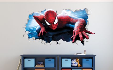 Spider Sticker, Boys Decal, Wall Decals For Bedroom, Removable Wall Decals, Sticker Wall, Kids Wall Decals, Wall Decor Stickers, Removable Wall, Printable Gift