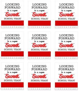 Sweet School Year Tag, Back To School Tags, Candy Bar Gifts, Teacher Motivation, Appreciation Gifts Diy, Teacher Appreciation Gifts Diy, Free Printable Gifts, Teachers Diy, Printable Gift Tags