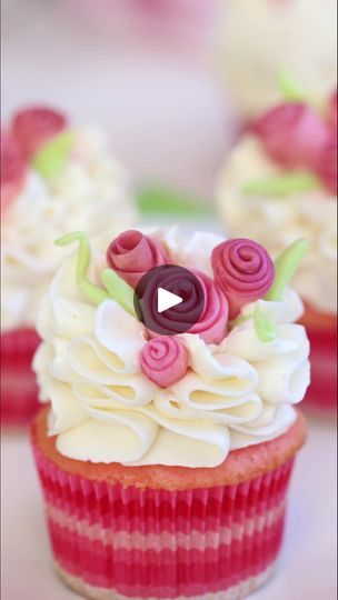 57K views · 1.1K reactions | Whether you're a fondant master, fondant newbie, or just fondant curious, you CAN make these cute fondant roses! ⁠🌹🌹 ⁠ These are called "ribbon roses" and they're one of the easiest decorations you can make. Just roll up strips of fondant, add a little luster or a few leaves, and you have sweet little rose cupcakes in under 5 minutes! ⁠ ⁠ Get the instructions on SugarHero.com - search "fondant flowers" 💕 or go here 👉 https://www.sugarhero.com/easy-fondant-flower-cupcakes/⁠ ⁠ #sugarhero #cupcakes #cupcakerecipe #cupcakedecorating #valentinesday #valentinescupcakes #cupcaketime #cupcakelove #cupcaker #cupcakery #cupcakesfordays #cupcakeoftheday #fondant #fondantroses #ribbonroses #rosecupcakes #cupcakeroses | SugarHero Dessert Recipes Easy Fondant, Fondant Rose, Rose Cupcakes, Valentines Cupcakes, Spanish Rice, Fondant Flowers, Flower Cupcakes, Ribbon Roses, Cupcakes Decoration