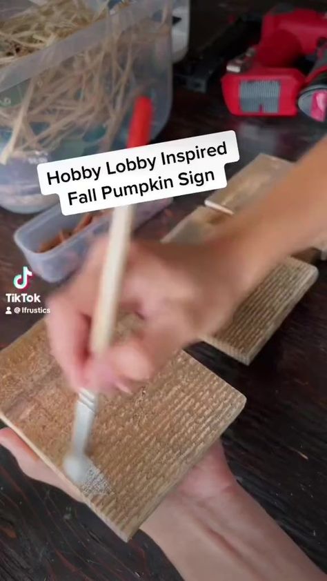 Since it is officially September….I had to re-post this thing once again! Thank you @Hobby Lobby for always inspiring me to create 🥰 | Lauren LF Rustics, LLC Fall Pumpkin Sign, Pumpkin Sign, Seasonal Crafts, Fall Decor Diy, Hobby Lobby, Fall Pumpkins, Inspire Me, Lobby, Wood Crafts