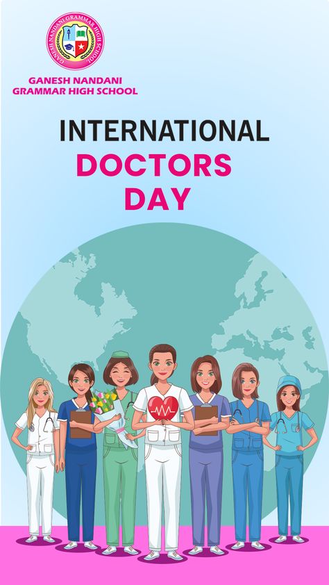 Happy International Doctors Day. Celebrating the extraordinary passion of doctors in making a positive impact on International Doctors Day. . . . . . . #gnghighschool #ganeshnandanigrammarschool #bestschool . #happyinternationaldoctorsday #frontlinewarriors #healthcare #doctors #doctorsday23 International Doctors Day, Grammar High School, Doctors Day, Grammar, Health Care, High School, Celebrities, Quick Saves