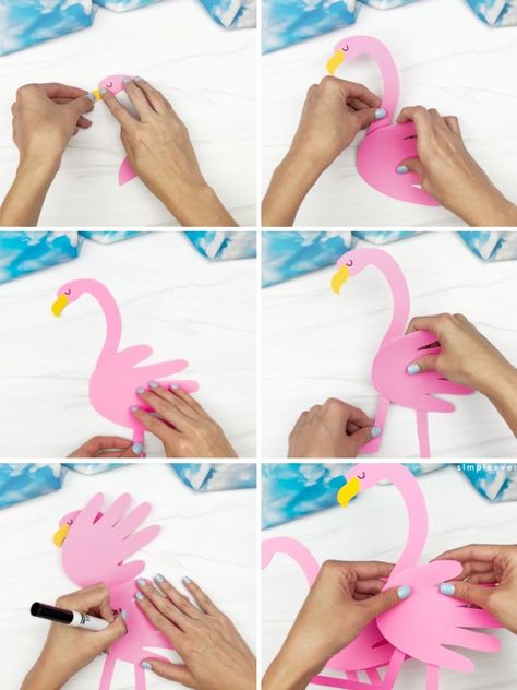 Here's Your Free Flamingo Craft Template Flamingo Template Free Printable, Flamingo Crafts For Kids, Tk Projects, Flamingo Template, Flamingo Crafts, Flamingo Craft, Template Free Printable, Adventure Club, Templates Printable Free