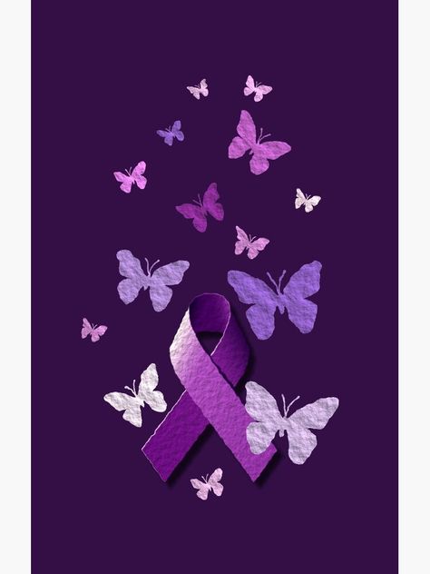 Purple Butterfly Wallpaper, Purple Things, Half Sleeve Tattoos For Guys, Getting A Tattoo, Minimalist Tattoos, Purple Ribbon, Awareness Ribbon, Half Sleeve Tattoo, Purple Butterfly