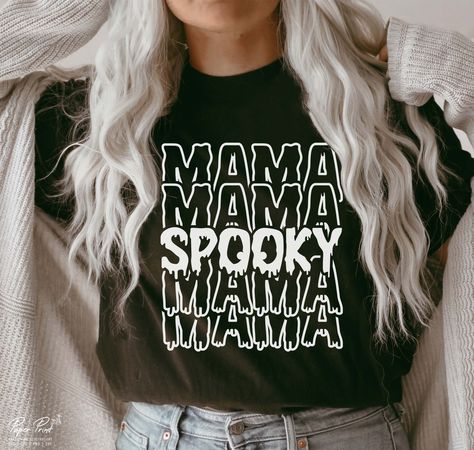 Spooky Mama , Spooky Mom , Halloween Shirt Fall Mom Shirt, Cricut Halloween Shirts For Women, Simple Cricut Shirts, Vinyl Shirt Designs Graphic Tees, Spooky Tshirt, Vinyl Halloween Shirts, Halloween Mom Shirts, Diy Cricut Halloween Shirt, Fall Shirts Svg