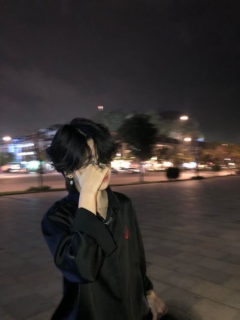 Korean Boy, Walking, Hair, Black