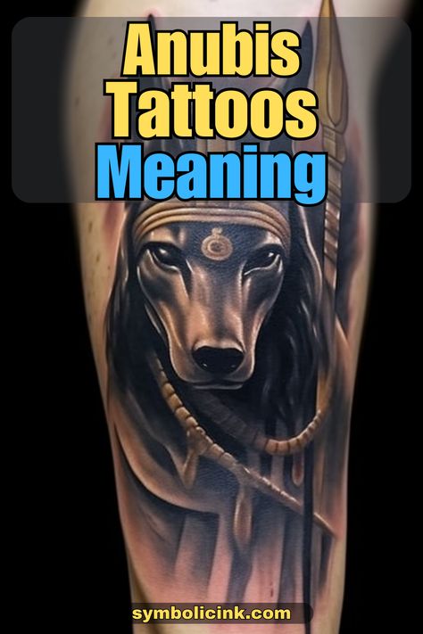 Anubis Tattoo Meaning Spiritual Egyptian Tattoos, Anubis Tattoo Meaning, Female Anubis Tattoo, Osiris Tattoo Design, Anubis Tattoo Egyptian Mythology, Anubis Drawing Tattoo, Anubis Back Tattoo, Anubis And Horus Tattoo, Anubis And Bastet Tattoo