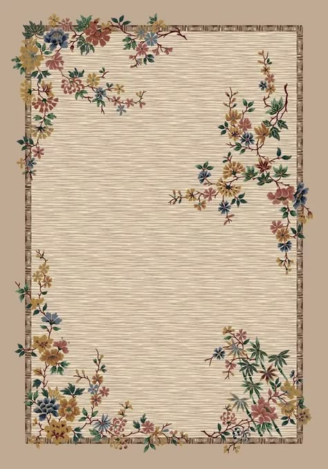 August Grove® Gleason Mindre Pearl Mist Area Rug | Wayfair طابع بريدي, Dollhouse Rug, Miniature Printables, Rug Direct, Floral Area Rugs, Writing Paper, White Area Rug, Paper Background, Vintage Paper