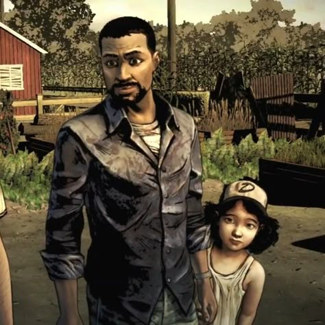 Twdg Lee And Clementine, Carley And Lee Twd, Twd Game Aesthetic, Lee Everett Fanart, Clem And Lee, Twdg Season 1, Lee Twdg, Telltale The Walking Dead, Lee And Clementine