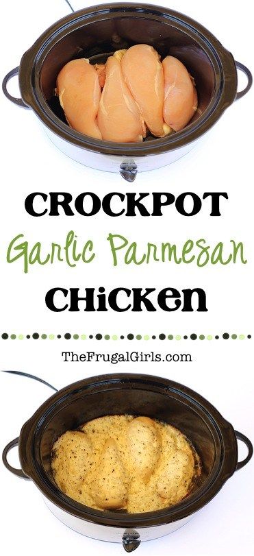 Crock Pot Garlic Parmesan Chicken, Resep Makanan Beku, Crockpot Meal, Crock Pot Food, Garlic Parmesan Chicken, Parmesan Chicken, Crockpot Dishes, Crock Pot Slow Cooker, Crock Pot Cooking