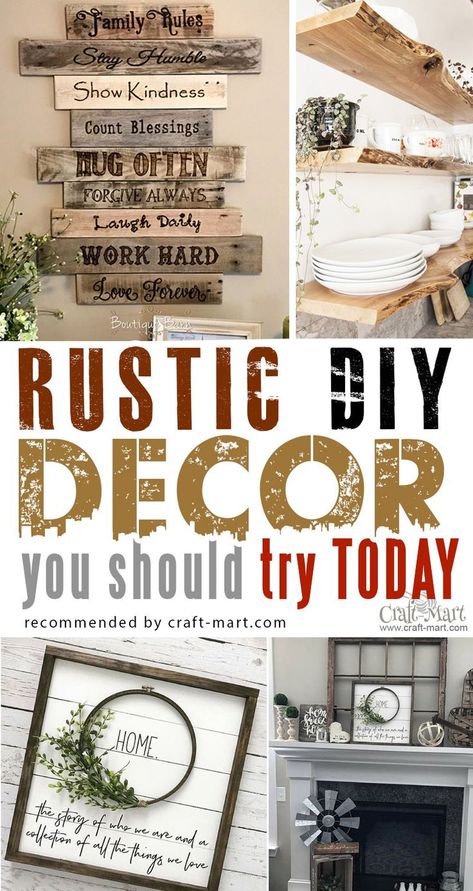 Rustic Farmhouse Decor Ideas, Wall Art Decor Ideas, Art Decor Ideas, Rustic Diy Decor, Diy Farmhouse Ideas, Diy Home Decor For Apartments, Farmhouse Decor Ideas, Diy Rustic Decor, Farmhouse Decoration