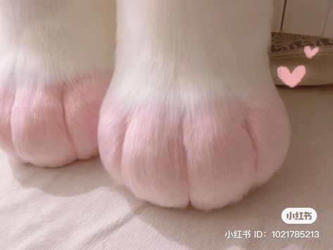 Fursuit Feet Paws, Wolf Fursuit, Pink Wolf, Pochade Box, Pink Paws, Adult Costumes, Pink Ribbon, Animal Design, Fashion Pictures