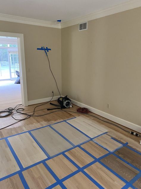 Hardwood And Laminate Together, Polished Wood Floors, Natural Finish Wood Floors, Refinished Floors Hardwood, Old Oak Floors Refinished, Refinished Original Hardwood Floors, Light Stain Hardwood Floors, Unstained Wood Floors, Changing Hardwood Floor Color