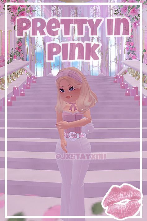 What should I do next? Comment your thoughts!! 💭💗 Pretty In Pink Royale High, Royals High, Sunset Island, Aesthetic Roblox Royale High Outfits, Dream School, Royale High, Royal Outfits, Fit Ideas, Club Design