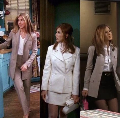 Rachel Green Professional Outfits, Rachel Green Suit, Rachel Green Business Outfits, Office Fashion 2023, Rachel Green Office Outfits, Friends Iconic Outfits, Rachel Green Work Outfits, Estilo Rachel Green, Show Outfits