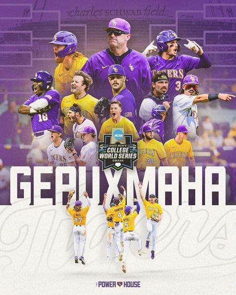 Baseball Aesthetic, Lsu Tigers Baseball, Lsu College, Lsu Baseball, Padres Baseball, Charles Schwab, College World Series, Geaux Tigers, Tigers Baseball