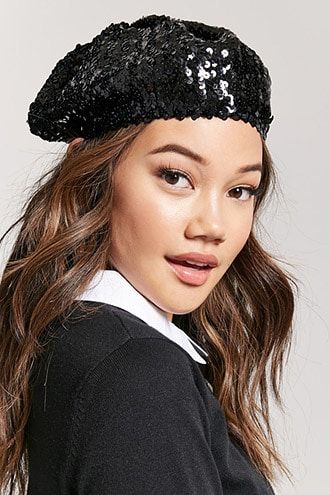 Forever 21 Sequin Beret , Black 70s Fashion Dresses, Hat Beret, 70s Fashion, Pop Fashion, Black Sequins, Shop Dresses, Retro Inspired, Trend Setter, The Fashion