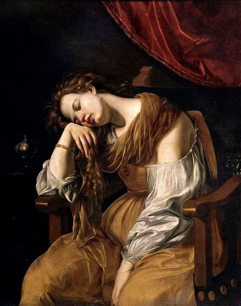 Art History Major, Artemisia Gentileschi, Baroque Painting, Maria Magdalena, Rennaissance Art, Historical Painting, Baroque Art, Mary Magdalene, Caravaggio