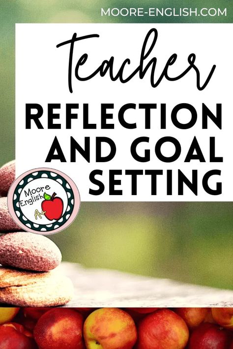 Professional growth and development are cornerstones of teaching. As teachers, it's important that we engage in meaningful reflection and goal setting so we can continue to grow as professionals and humans. Some best practices include establishing clear goals, collecting meaningful data, instructional coaching, mindfulness, and metacognition. All these strategies we encourage students to use can also benefit us tremendously. While I'm an English language arts teacher, introspection benefits all! Professional Development Goals, Teacher Reflection, Teacher Development, Teacher Burnout, Elementary Lessons, Teacher Evaluation, Teacher Leader, Student Assessment, Literary Theory