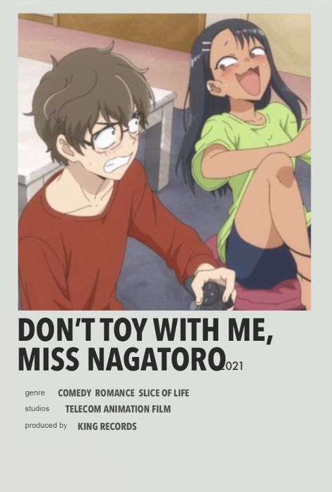 Don't Come Into My Room Poster, Don't Toy With Me Miss Nagatoro, Dont Toy Me Miss Nagatoro, Don't Toy With Me, Miss Nagatoro, Minimalist Anime, Anime Sites, Best Romance Anime, Anime Suggestions