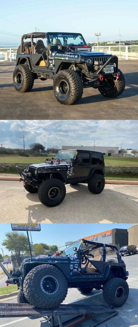 1997 Jeep Wrangler 1997 Jeep Wrangler, Jeep Wrangler For Sale, Dream Cars Jeep, Custom Jeep, Rock Crawler, Take Out, Austin Tx, Jeep Wrangler, Black And Tan