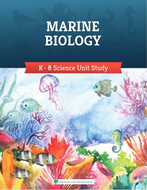 Free Marine Biology Unit Study from The Good and the Beautiful for grades K through 8th. #homeschool #science #free Sea Club, The Good And The Beautiful, Science Unit Studies, Weather Lessons, Unit Studies Homeschool, Marine Science, Ocean Unit, Homeschool Lesson Plans, Education Art