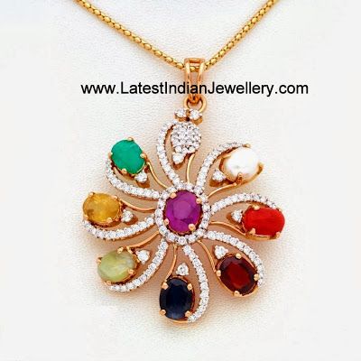 Navaratna Pendant Navaratna Pendants Gold, Navaratna Lockets, Navaratna Pendants, Navratan Pendant, Navratna Pendant, Glasses Ideas, Gold Pendent, Gold Jewelry Simple Necklace, Diamond Necklace Designs