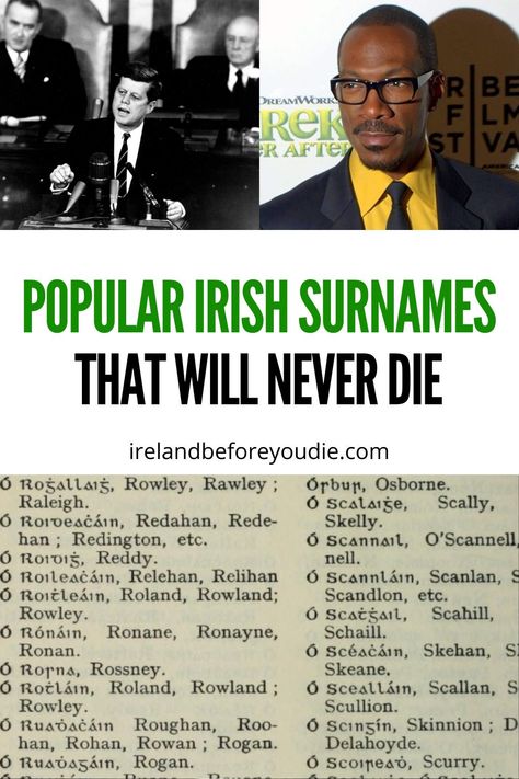 If you go to any country in the world, it is only a matter of time before you run into someone with an Irish name. It seems like there are just some Irish surnames that will never die. Here are the top ten most popular Irish surnames that will never die. #Irishsurnames #popularIrishnames Black Irish Women, Irish Last Names, Last Names For Characters, Irish Name, Viking Names, Gaelic Names, Irish Surnames, Norwegian Vikings, Best Of Ireland