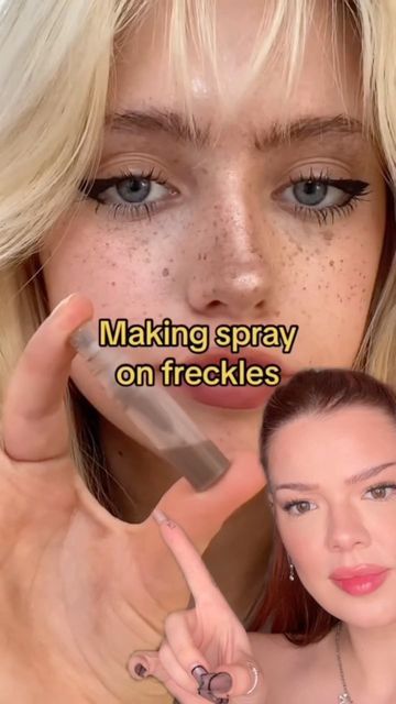 Freckle Spray, How To Get Freckles, Fake Freckles Tutorial, Pro Makeup Tips, Freckles Makeup, Fake Freckles, Glam Makeup Tutorial, Makeup Hacks Tutorials, Pretty Makeup Looks