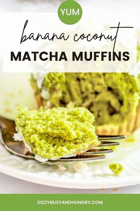 Banana Matcha Muffins, Green Tea Muffins, Protein Powder Muffins, Healthy Green Tea, Tea Muffins, Coconut Muffin Recipes, Matcha Oatmeal, Matcha Muffins, Matcha Roll Cake