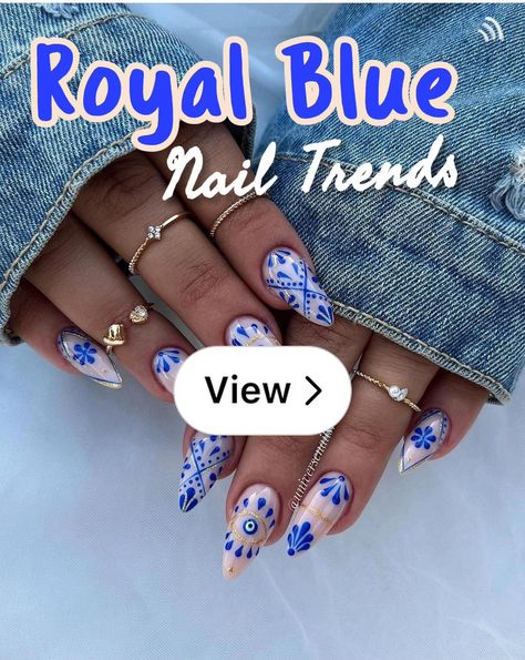 Lemon8 · Royal Blue Nail Trends  · @Pretty nails Blue Nail Trends, Nail Deisgn, Art On Nails, Royal Blue Nails, Blue Nail, Blue Art, Blue Nails, Nail Trends, Pretty Nails