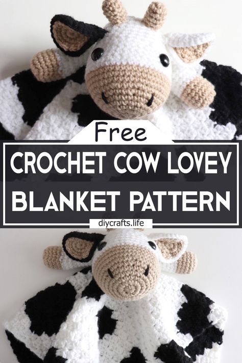 Crochet Cow Blanket Patterns Free - DIY Crafts Cow Afghan Pattern, Crochet Cow Baby Blanket, Cow Lovey Crochet Pattern, Cow Baby Blanket Crochet Pattern Free, Crochet Animal Blanket Patterns Free, Cow Snuggler Crochet Pattern Free, Lovies Crochet Free Pattern, Crochet Cow Lovey Pattern Free, Cow Blanket Crochet Pattern Free