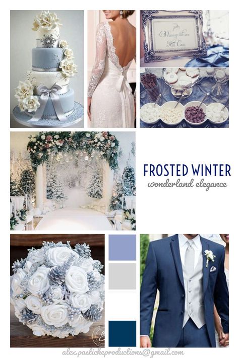 I was inspired by my Christmas china to create this bridal mood board for a navy, periwinkle, and silver wedding! Luxurious, indoor wonderland! Periwinkle Wedding, Winter Wonderland Wedding Theme, Wonderland Wedding Theme, Christmas Wedding Themes, Wedding Theme Color Schemes, Blue Winter Wedding, Wedding Planner Business, Elegant Winter Wedding, Wedding Themes Winter