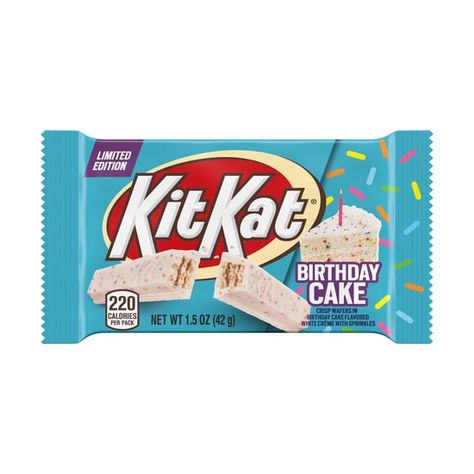 Birthday Cake Kit Kats Are Coming Soon, and They Contain Actual Rainbow Sprinkles Kit Kat Candy, Kit Kat Flavors, Kit Kat Bars, Nursing Cake, Whiskey Cake, Candy Bar Birthday, Birthday Cake Flavors, Cake Kit, Sprinkle Cake