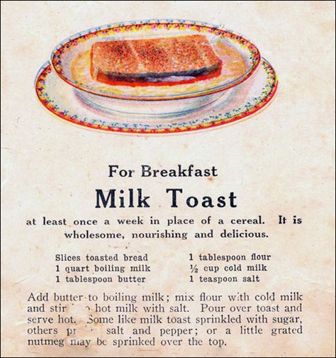 Milk Toast Recipe, Growing Up, Toast, Milk, I Love