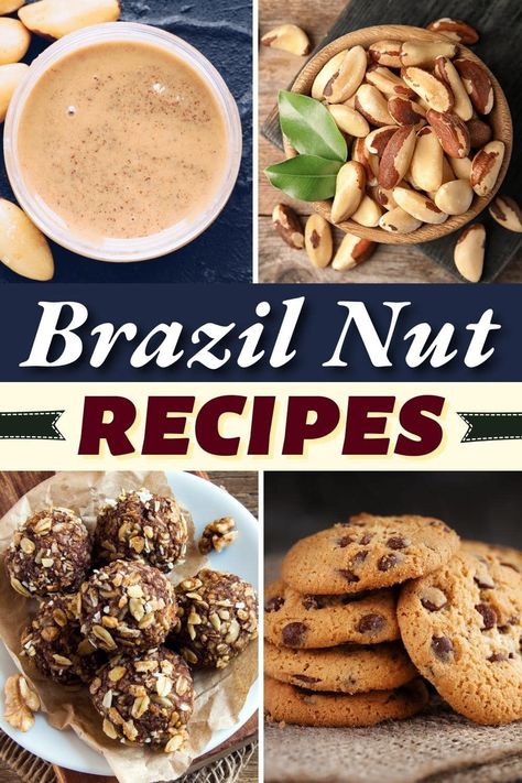 Brazil Nut Recipes Desserts, Chocolate Brazil Nuts Recipe, Brazil Nut Recipes Healthy, Brazilian Nuts Recipes, Ground Nuts Recipes, Brazil Nut Cookies, Roasted Brazil Nuts Recipe, Brazilian Nut Recipes, Brazil Nuts Recipes