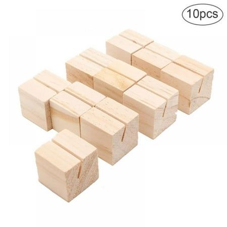 Product Description: Material:Pinewood Size:3 x 3 x 3cm / 1.18" x 1.18" x 1.18"(A), 7 x 2.3 x 1.7cm / 2.7"x 0.9"x 0.7"(B), 5.5 x 2 x 2.5cm / 2.16"x 0.78"x 0.98"(C) Weight(Single):10g(A), 15g(B), 16g(C) Number of Pcs:10Pcs/Set Shape:Square(A), Rectangle(B), Cylindrical(C) Package Included: 10PCS x Wood Place Card Holders Notes: 1.Transition:1cm=10mm=0.39inch,1g=0.001kg=0.0022lb=0.035oz. 2.Due to the screen difference,the color may be a little different from what you expect,please allow it. Size: 1.18" x 1.18" x 1.18".  Color: Brown. Wooden Place Card Holders, Wood Place Card Holders, Table Number Stands, Wooden Table Numbers, Wood Business Cards, Place Card Holders Wedding, Support Pictures, Table Number Holders, Table Card Holder