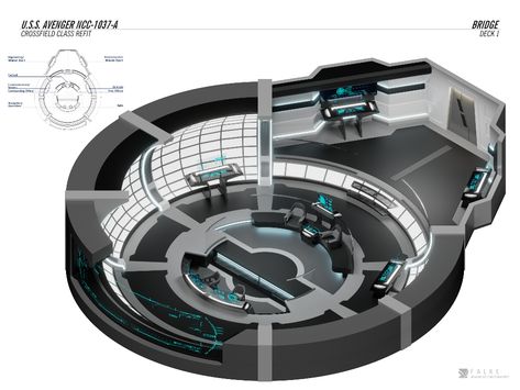 USS Avenger-A - Bridge by falke2009 on DeviantArt Trek Deck, Star Trek Bridge, Starfleet Ships, Dream Library, Starship Design, Star Trek Starships, Star Trek Ships, Deck Plans, Environment Concept Art