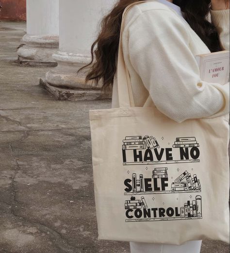 I Have No Shelf Control Tote Bag, Abibliophobia Tote Bag, Bookish Gift, Book Lover Gift, Book Tote Bag, Book Lover Tote Bag, Bookworm Tote Bag Very Cute ToteBag For Girls! Eco Friendly totebag that make you happy. Lovely Handmade tote bag make for you. I Have No Shelf Control, Bookish Tote Bag, Book Totes, No Shelf Control, Book Merch, Book Cafe, Book Tote Bag, Diy Tote Bag, Handmade Tote