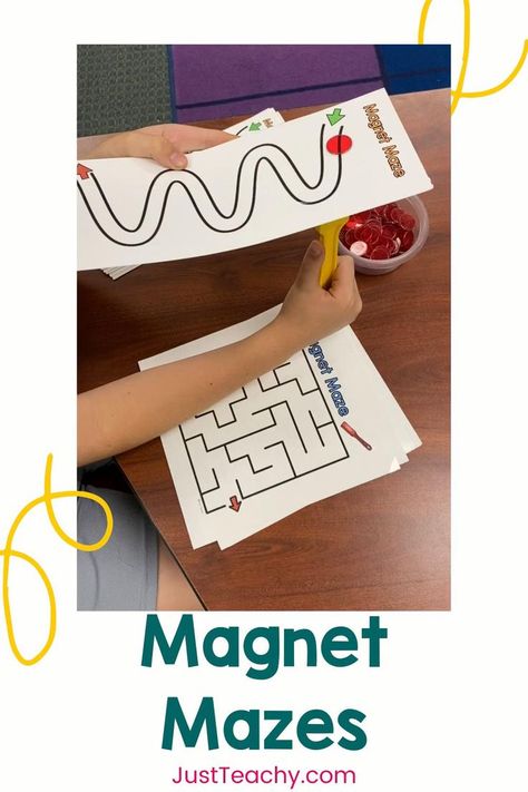 Pre K Magnet Activities, Fine Motor Science Activities, Magnet Experiments For Preschoolers, Problem Solving For Preschoolers, Magnetic Preschool Activities, Magnet Activities For Kindergarten, Ocular Motor Activities For Kids, Magnetic Chips Activities, Magnetic Activities For Preschoolers