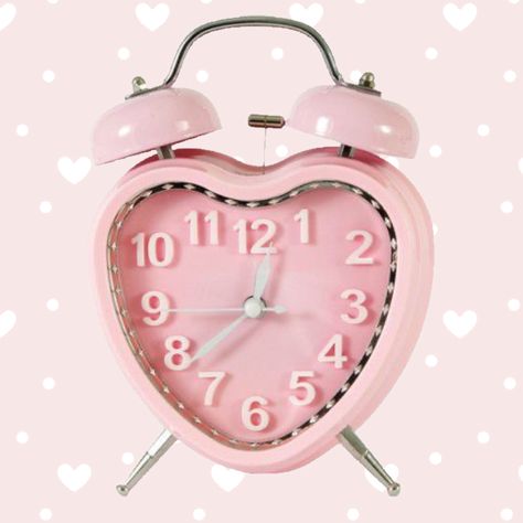 Sanrio themed app icons pink clock pastes cute Sweet Heart Table, Vintage Style Home Decor, Heart Home Decor, Pink Clocks, Heart Table, Vintage Style Home, Farmhouse Desk, Clock Icon, Clock Vintage