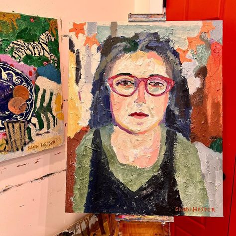 Sandi Hester (@sandihesterart) • Instagram photos and videos Sandi Hester Paintings, Sandi Hester Art, Sandi Hester, Still Painting, Up Painting, Royal Talens, Master Board, Type Art, Self Portraits