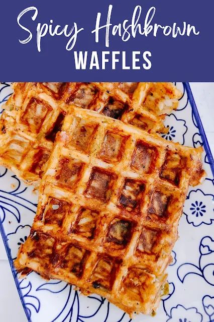 Spicy Hashbrown Waffles Easy Breakfast Skillet, Hash Brown Waffles, Creamed Peas And Potatoes, Garlic Parmesan Roasted Potatoes, Hashbrown Waffles, Frozen Hashbrowns, Waffle Iron Recipes, Parmesan Roasted Potatoes, Creamed Peas