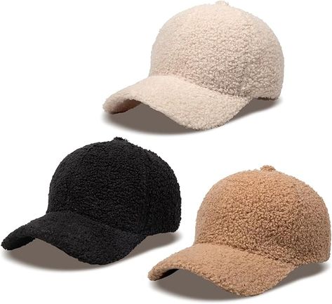 Relaxed Traditional Silhouette, Classic Style Baseball Cap/Lightweight/Durable/Soft/Warm/Fashion. Quality material made, comfortable, and a great fit for most head sizes. Plain Caps, Plush Hat, Style Baseball Cap, Walking The Dog, Winter Cap, Black Khakis, Women Trends, Caps For Women, Baseball Hat