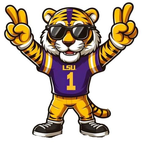 Crawfish Art, Lsu Art, Lsu Tigers Art, Lsu Tigers Football, Lsu Football, Positive Energy Quotes, Geaux Tigers, Energy Quotes, Tiger Art