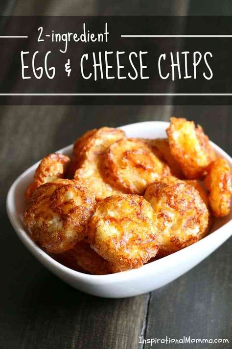 2-Ingredient Egg & Cheese Chips Easy Low Carb Snacks, Caveman Diet, Egg Diet Plan, Cheese Chips, Two Ingredient, Egg Cheese, Egg And Cheese, Boiled Egg Diet Plan, Boiled Egg Diet