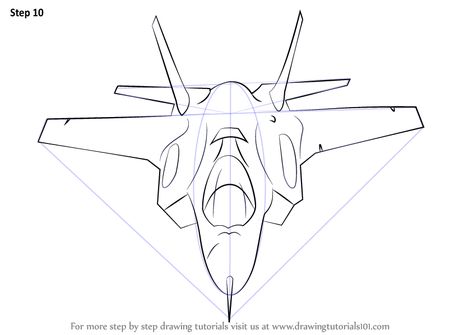 Learn How to Draw Lockheed Martin F-35 Lightning II (Fighter Jets) Step by Step : Drawing Tutorials Fighter Plane Drawing, Fighter Jet Drawing, Jet Drawing, Fighter Planes Art, Camp Hope, Plane Drawing, F 35 Lightning, F 35 Lightning Ii, Airplane Drawing